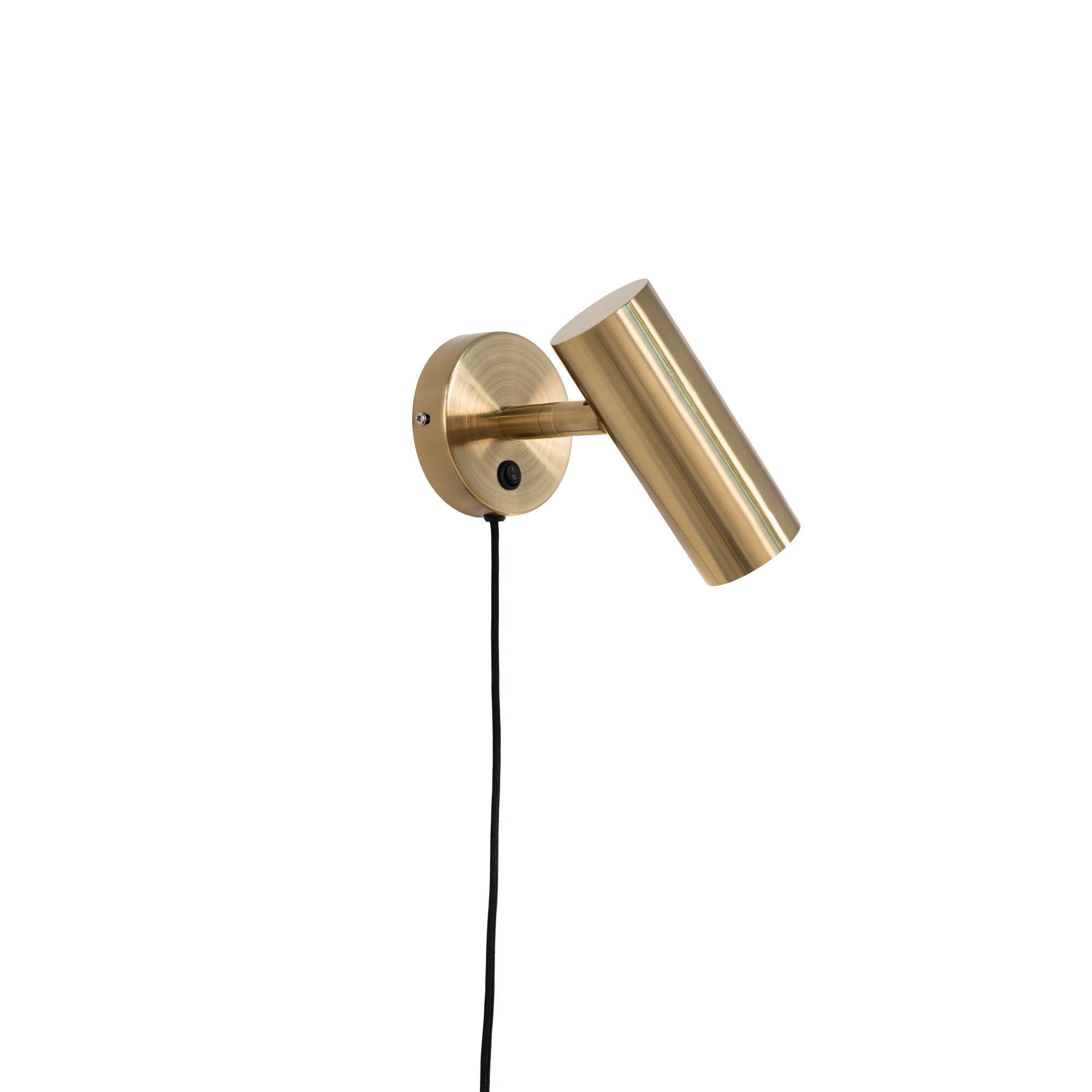 Paris Wall Lamp - Lamp in brass with a 190 cm fabric cord Bulb: GU10/5W LED IP20