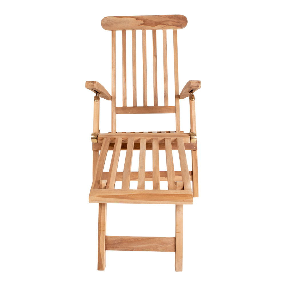 Arrecife Teak Deck Chair - Deck chair in teak. Adjustable back with 4 positions.