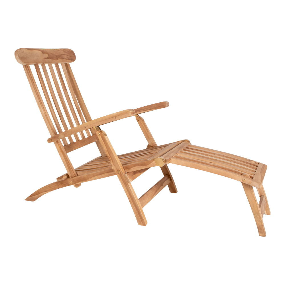 Arrecife Teak Deck Chair - Deck chair in teak. Adjustable back with 4 positions.