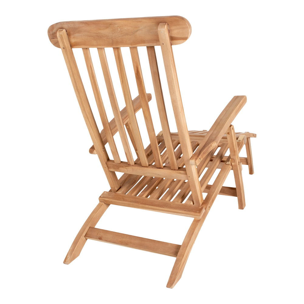 Arrecife Teak Deck Chair - Deck chair in teak. Adjustable back with 4 positions.