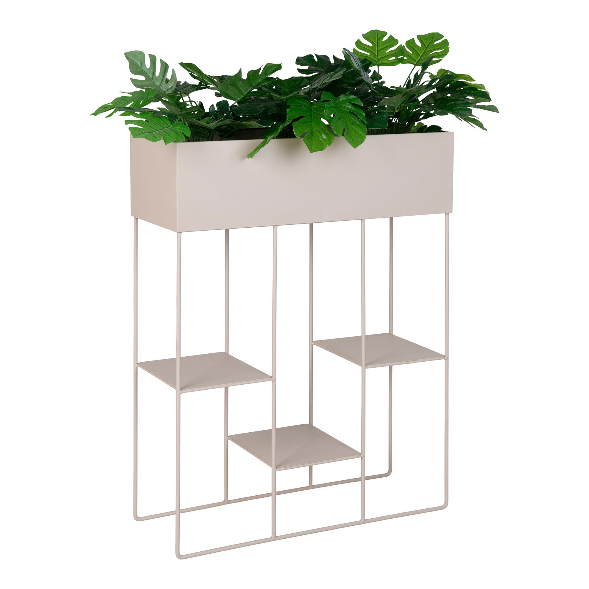 Rabo Planter - Planter, steel, 3 shelves, sand, 25x60x80 cm