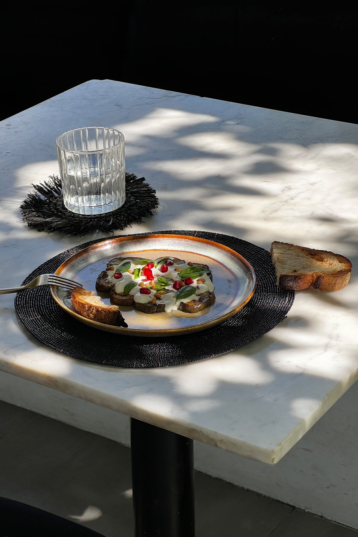 Le Set de Table Perlé - Noir