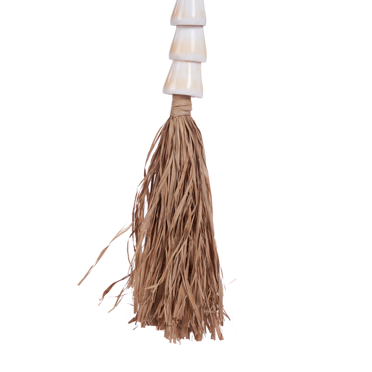 The Cone Shell Tassel - Natural White