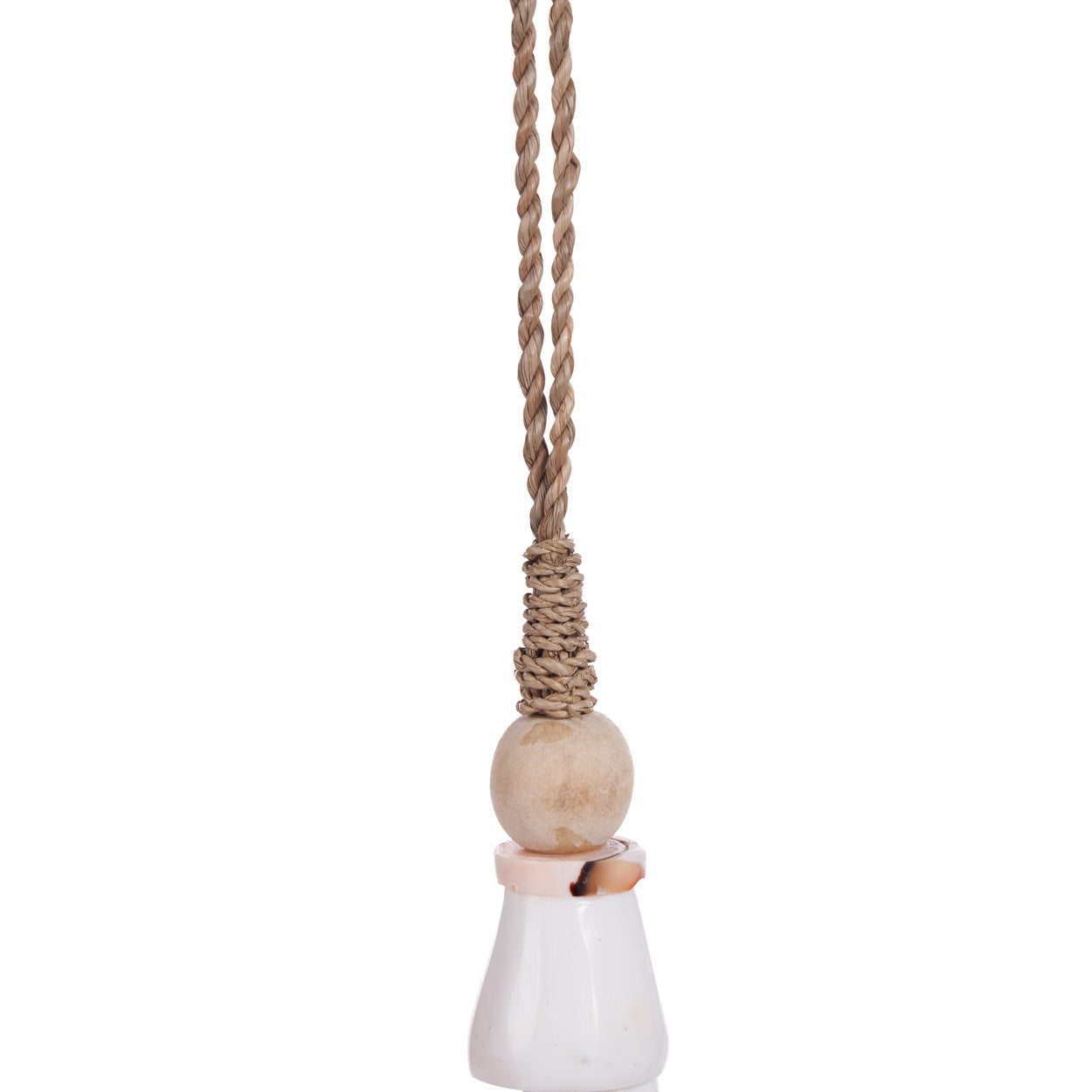 The Cone Shell Tassel - Natural White