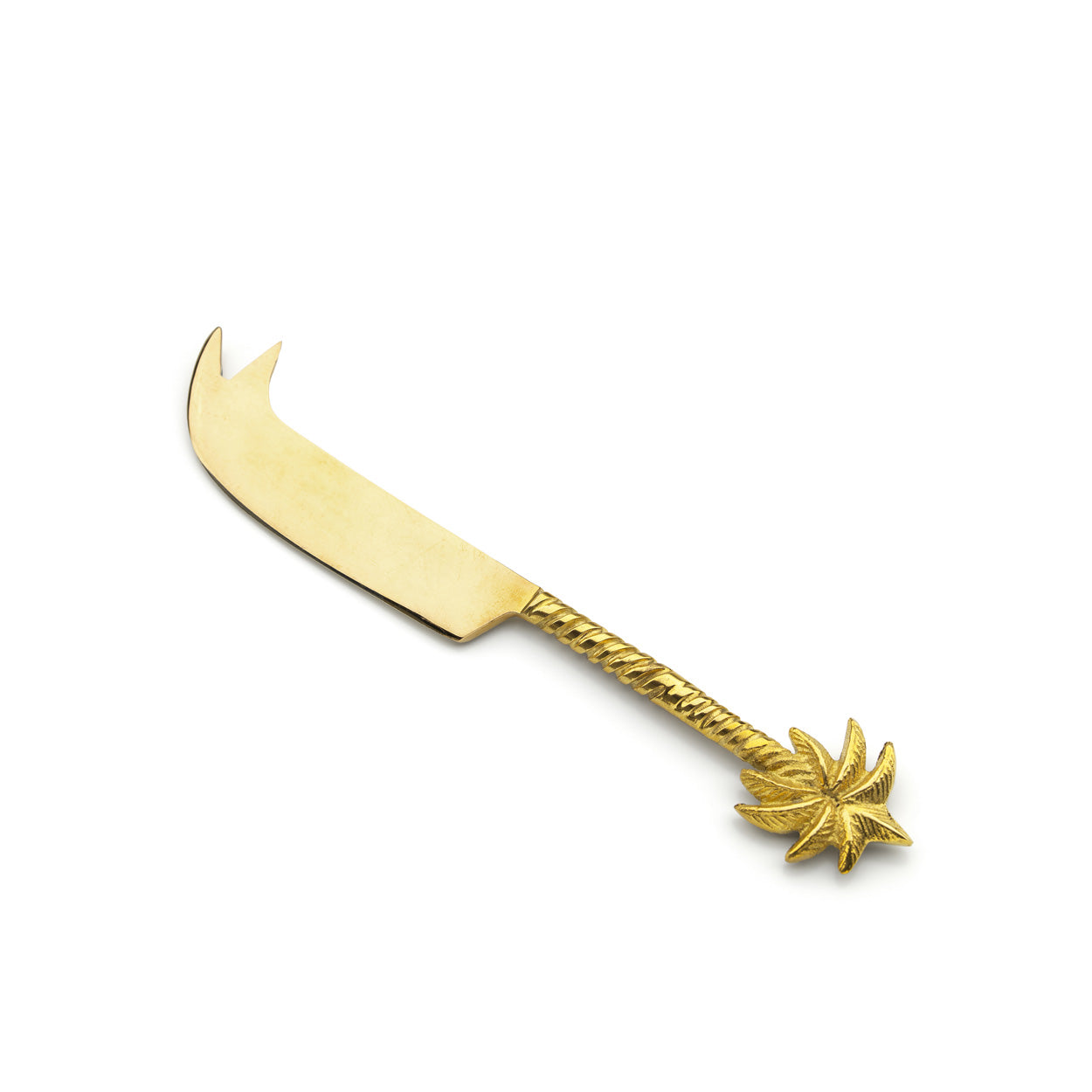 The Palm Tree Cheese Knife - Gold