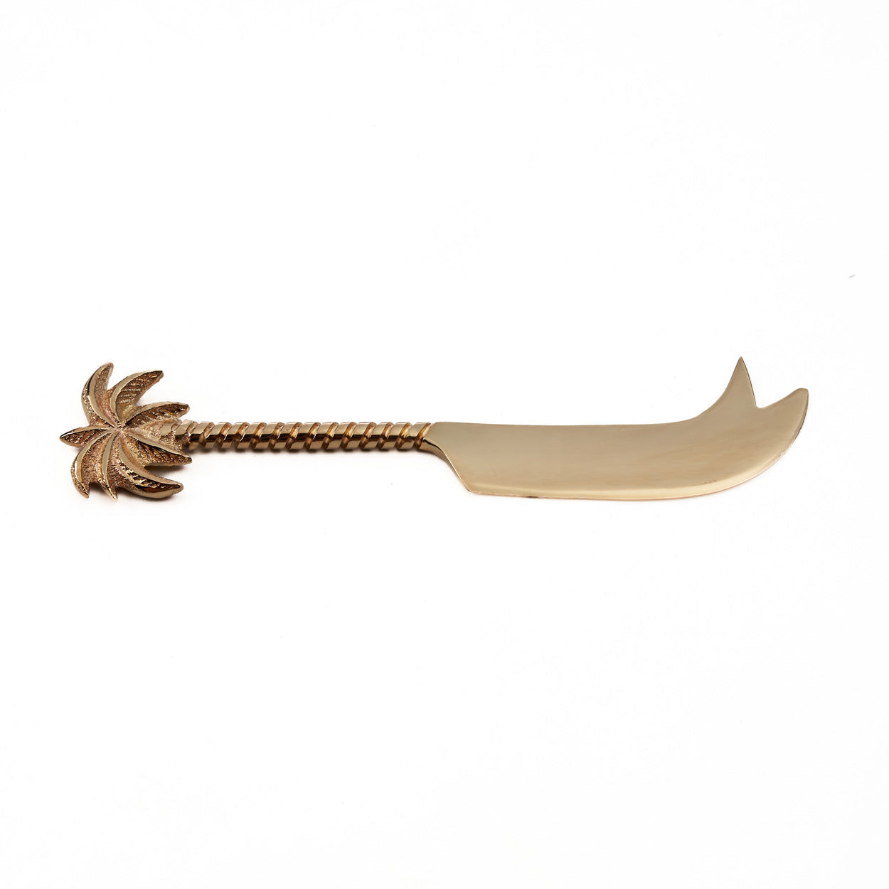 The Palm Tree Cheese Knife - Gold