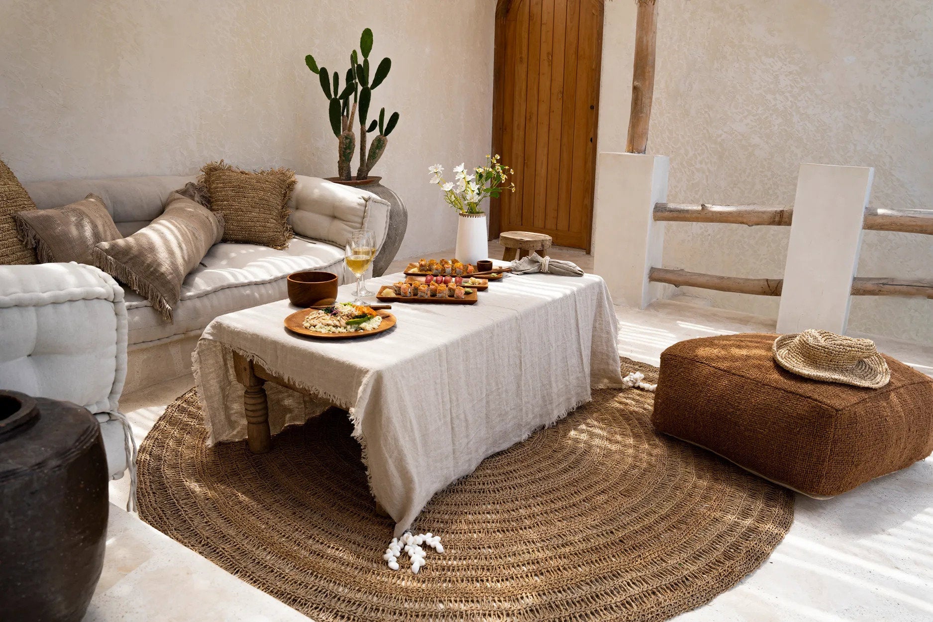 Het Seagrass Tapijt - Naturel - 150cm