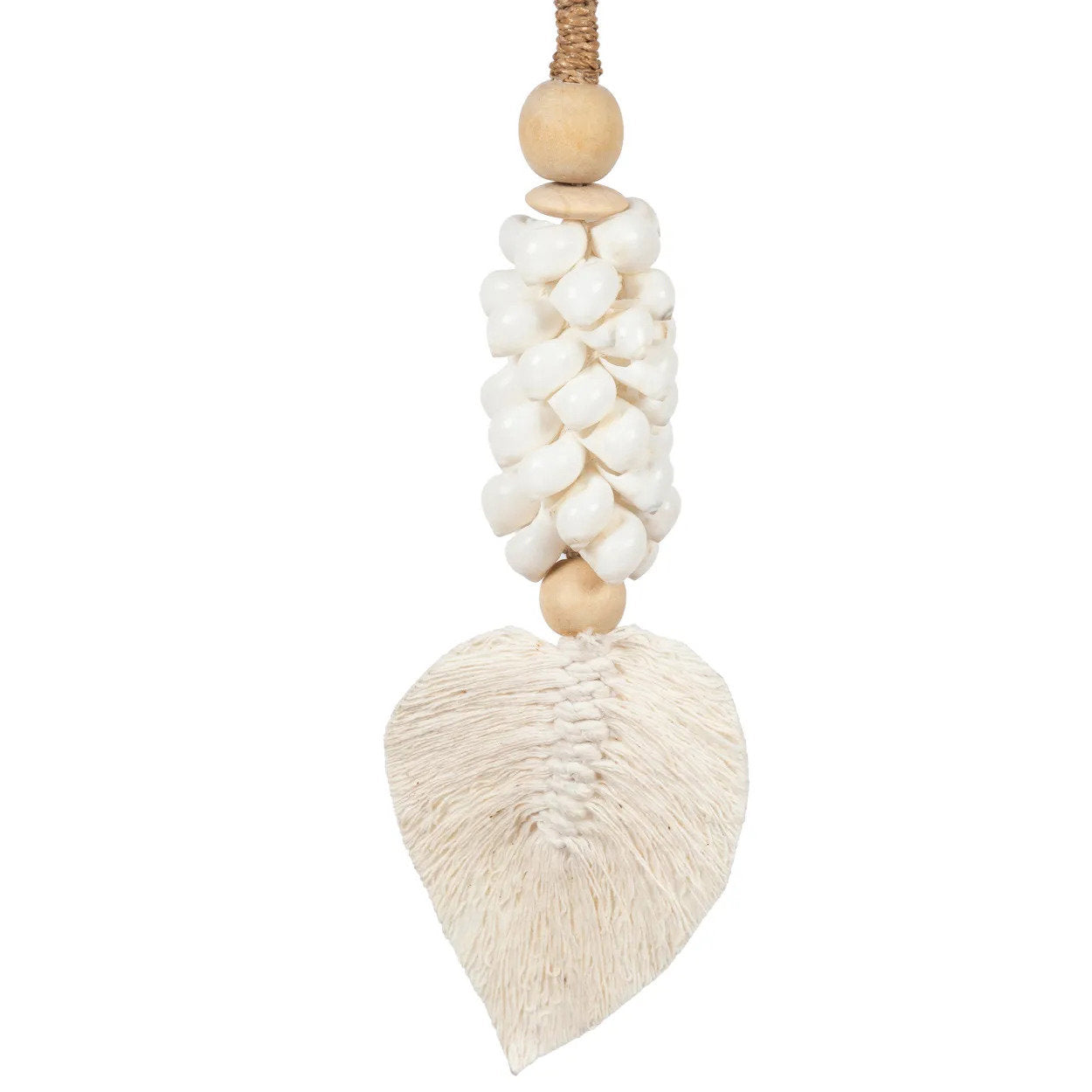 De Leaf & Shell Hangdecoratie - Wit