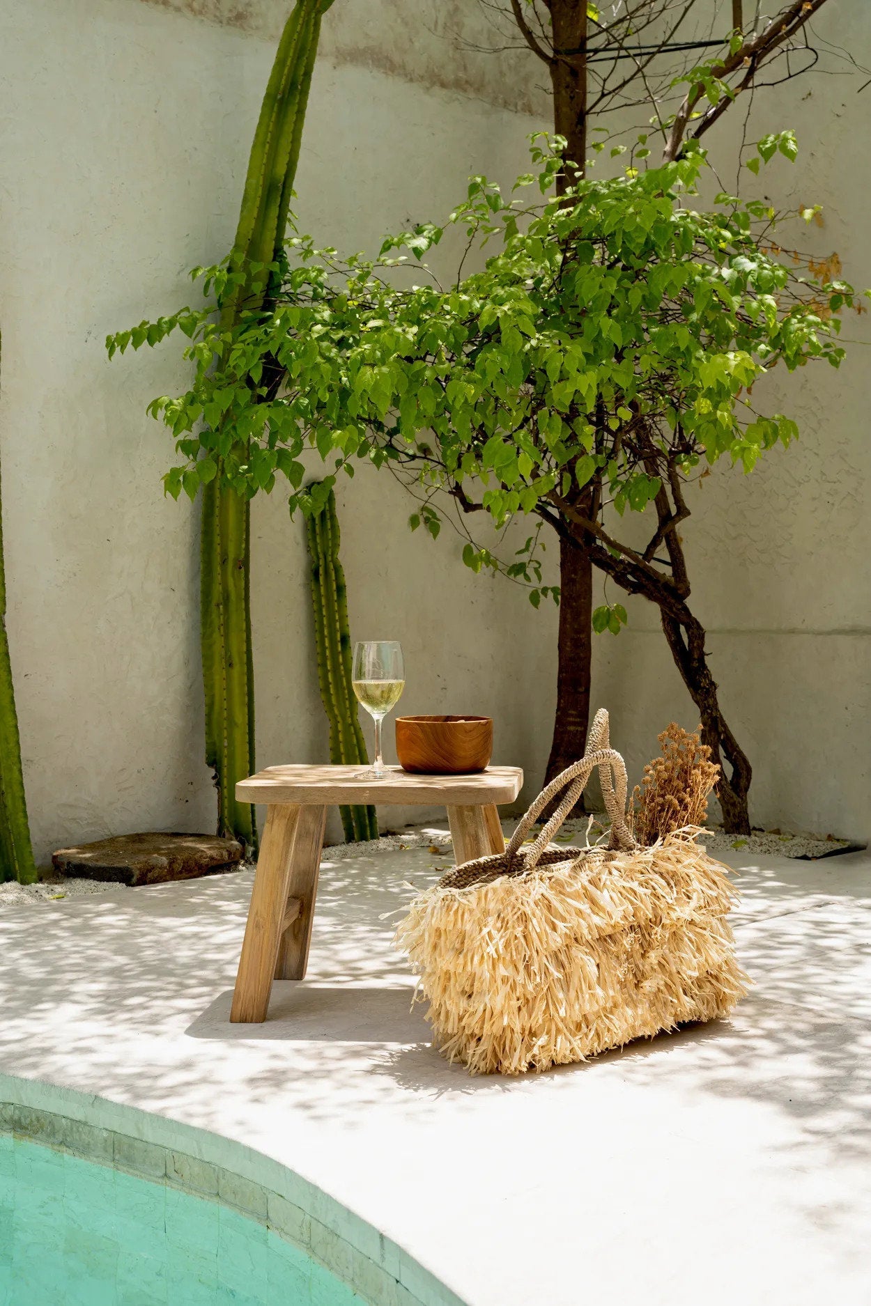 De Teak Root Salade Kom - S