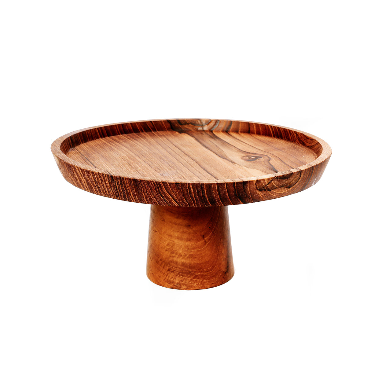 The Teak Root Cake Platter - M