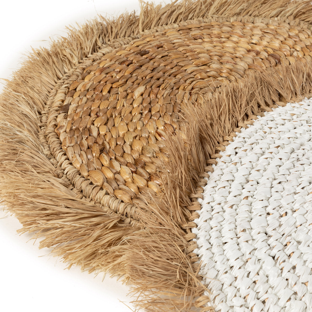 De Water Hyacinth Raffia Placemat - Wit Naturel