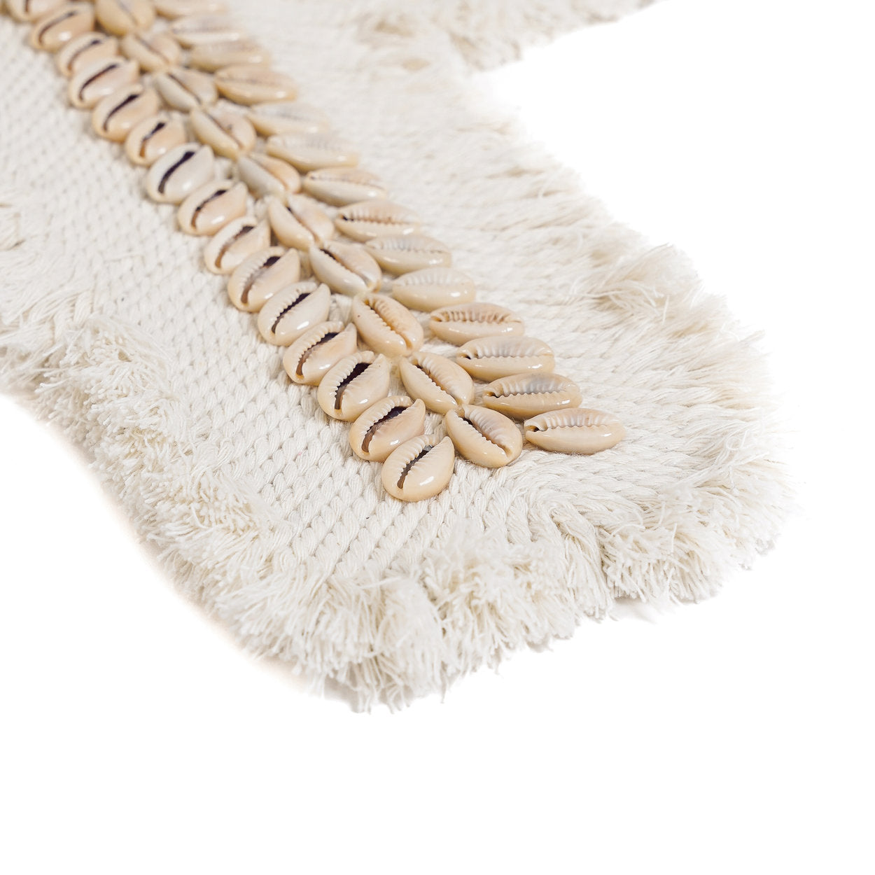 Het Macramé Kruis - Wit