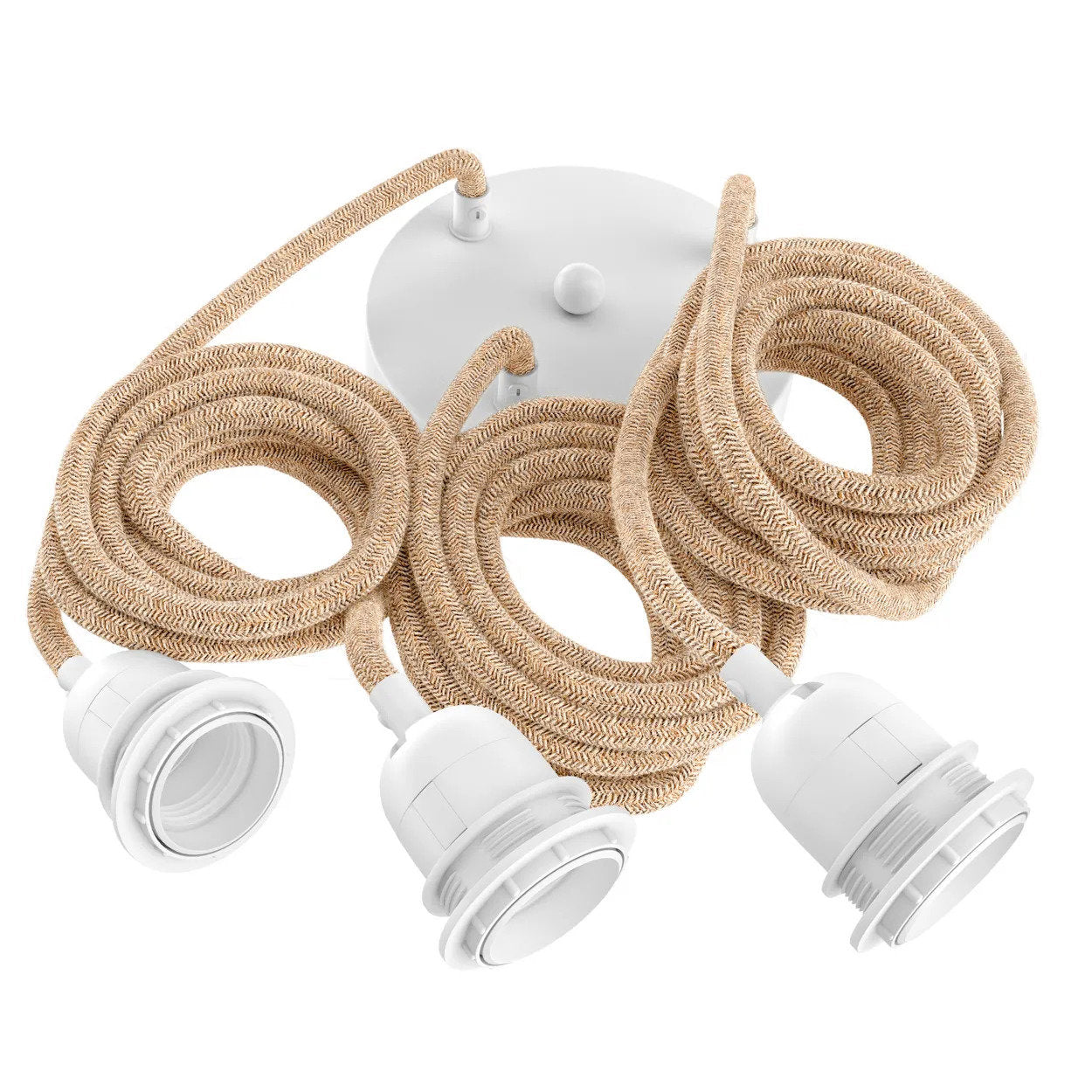 Lamp Socket for Ceiling - Natural White - 3 Fittings