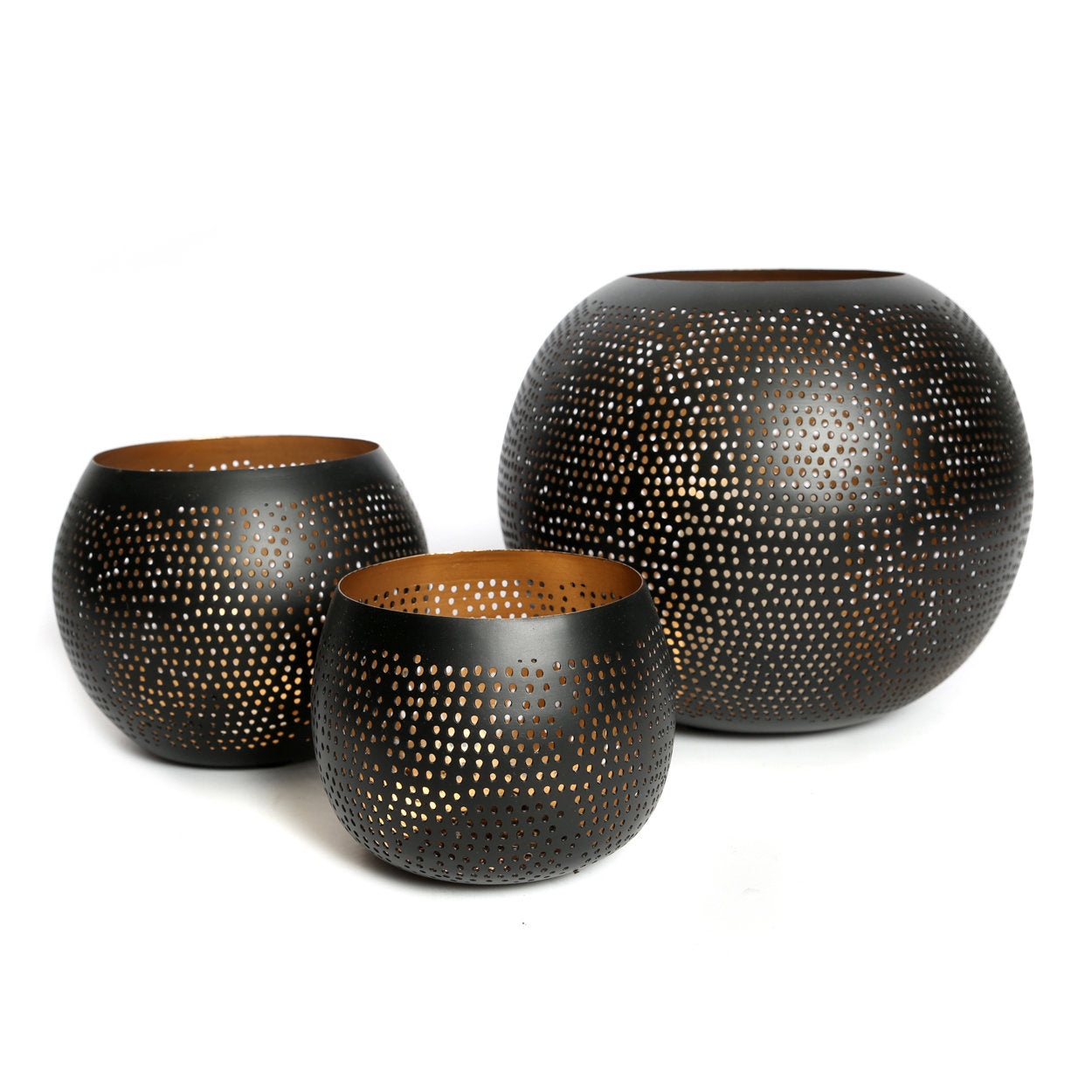 The Pierced Ball - Black Gold - S