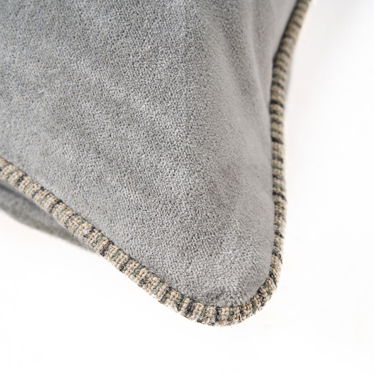 The Velvet Crush Cushion Cover - Grey - 50x50