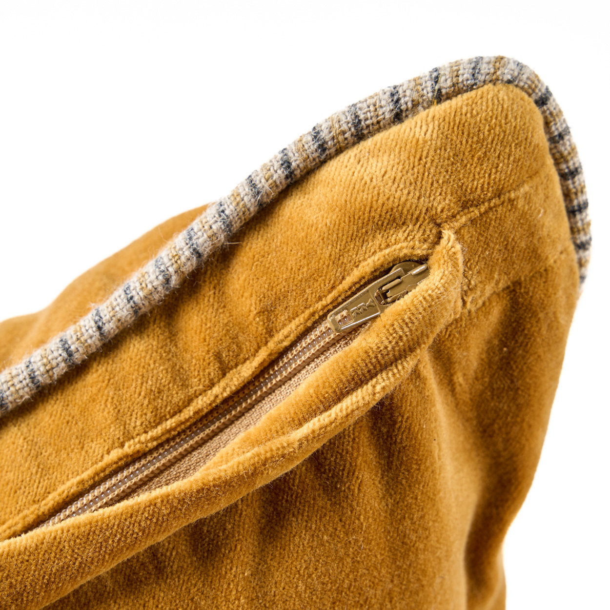 The Velvet Crush Cushion Cover - Mustard - 50x50