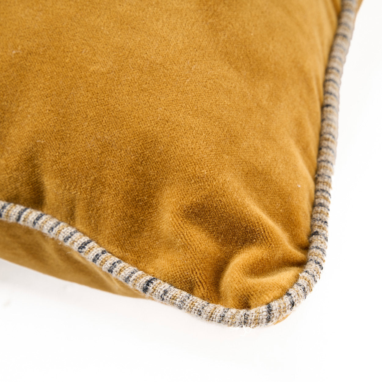 The Velvet Crush Cushion Cover - Mustard - 50x50