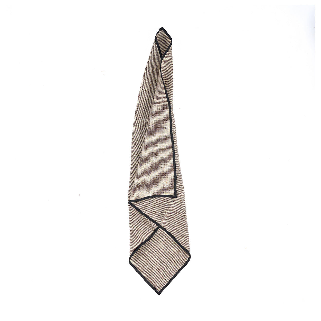 Het Code Linnen Servet - Natural Black - 45x45