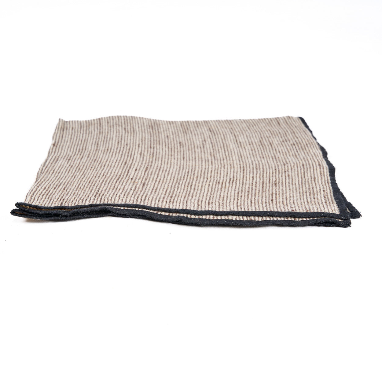 Het Code Linnen Servet - Natural Black - 45x45