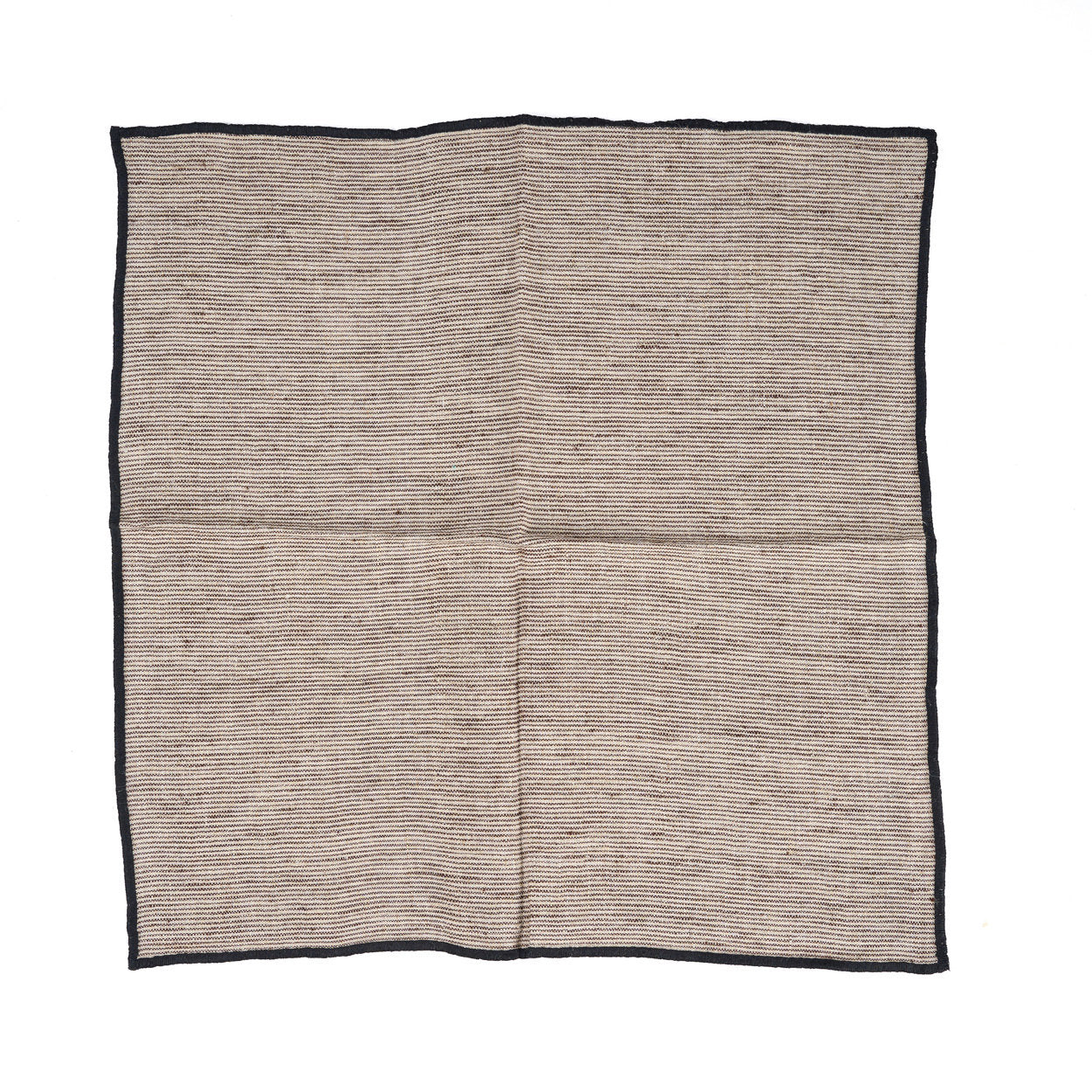 Het Code Linnen Servet - Natural Black - 45x45