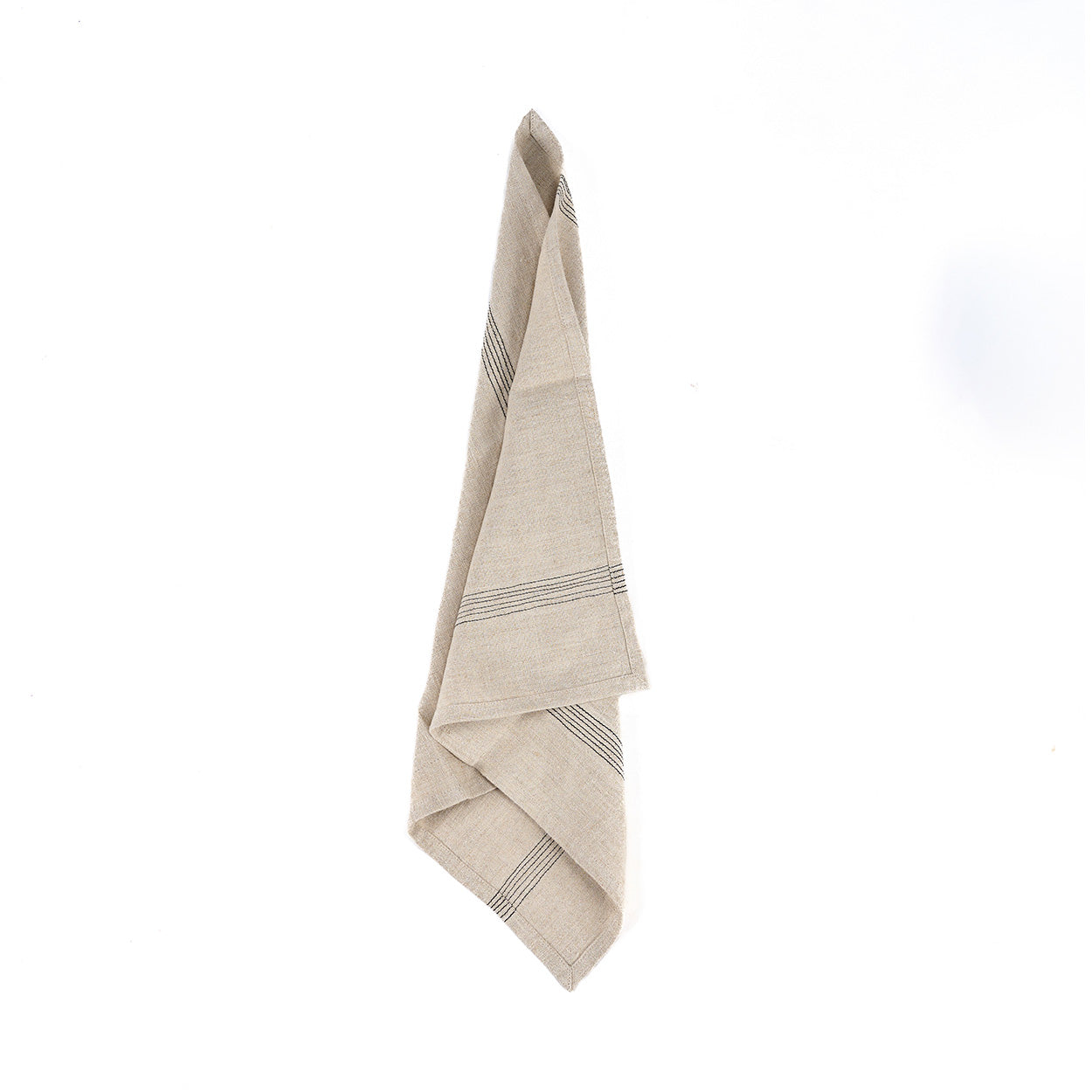 Het Lint Biscuit Servet - Natural Black - 45x45