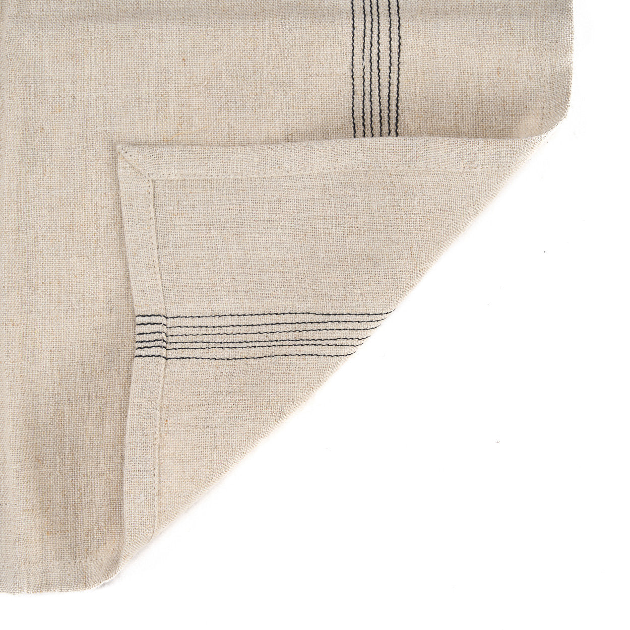 Het Lint Biscuit Servet - Natural Black - 45x45