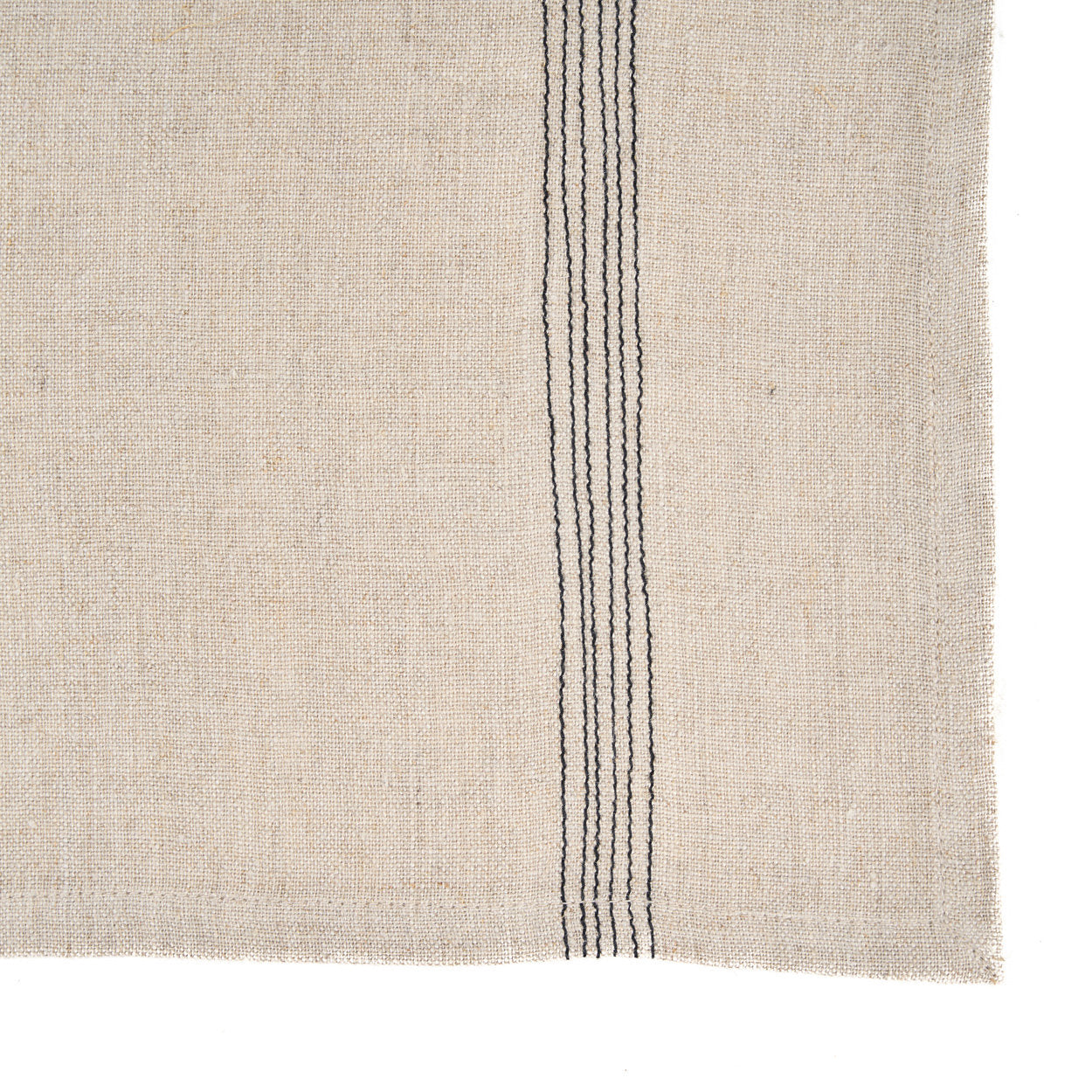 Het Lint Biscuit Servet - Natural Black - 45x45
