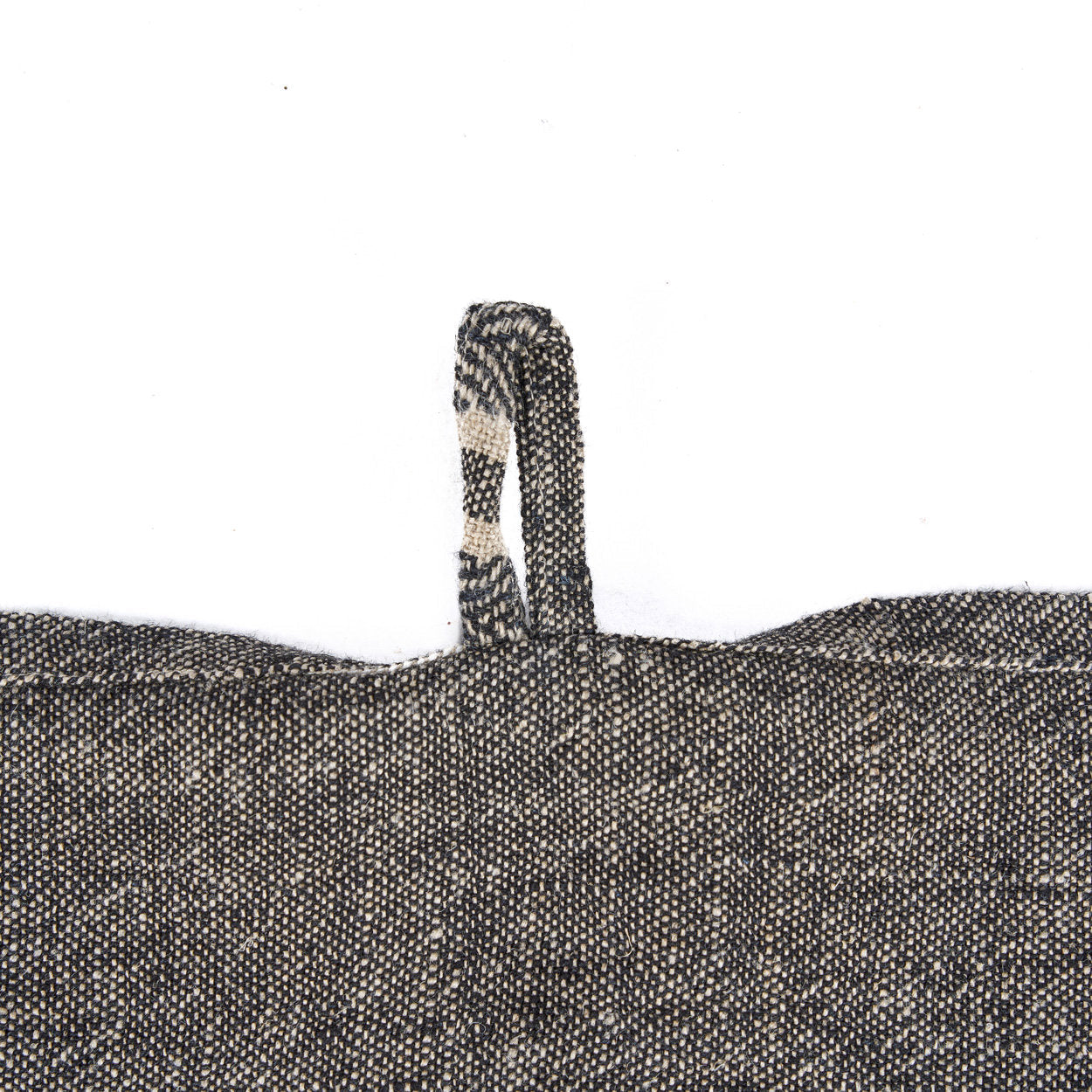 De Linen Dash Keukendoek - Natural Black - 50x70
