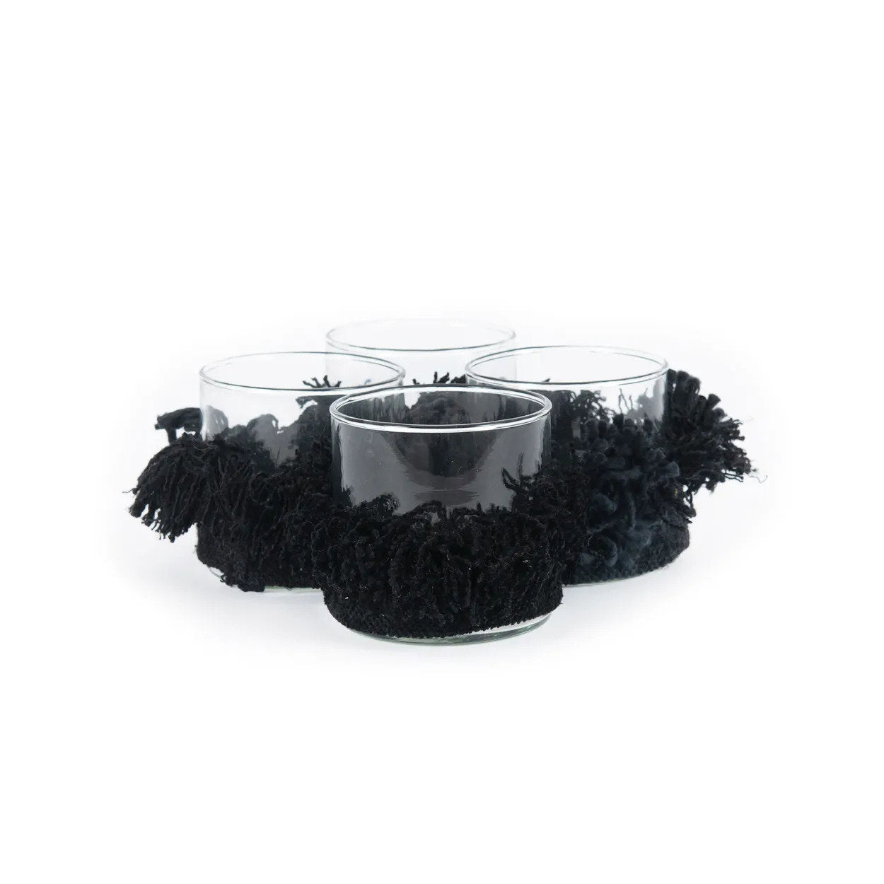De Oh My Gee Kaarsenhouder - Zwart Velvet - S