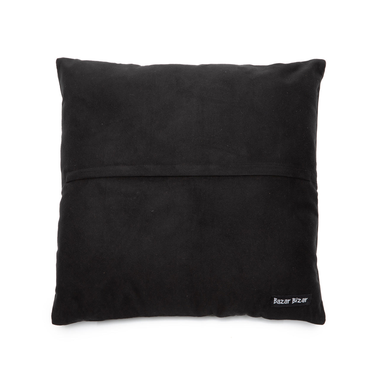 Housse de coussin The Four Panel Leather - Noir - 40x40