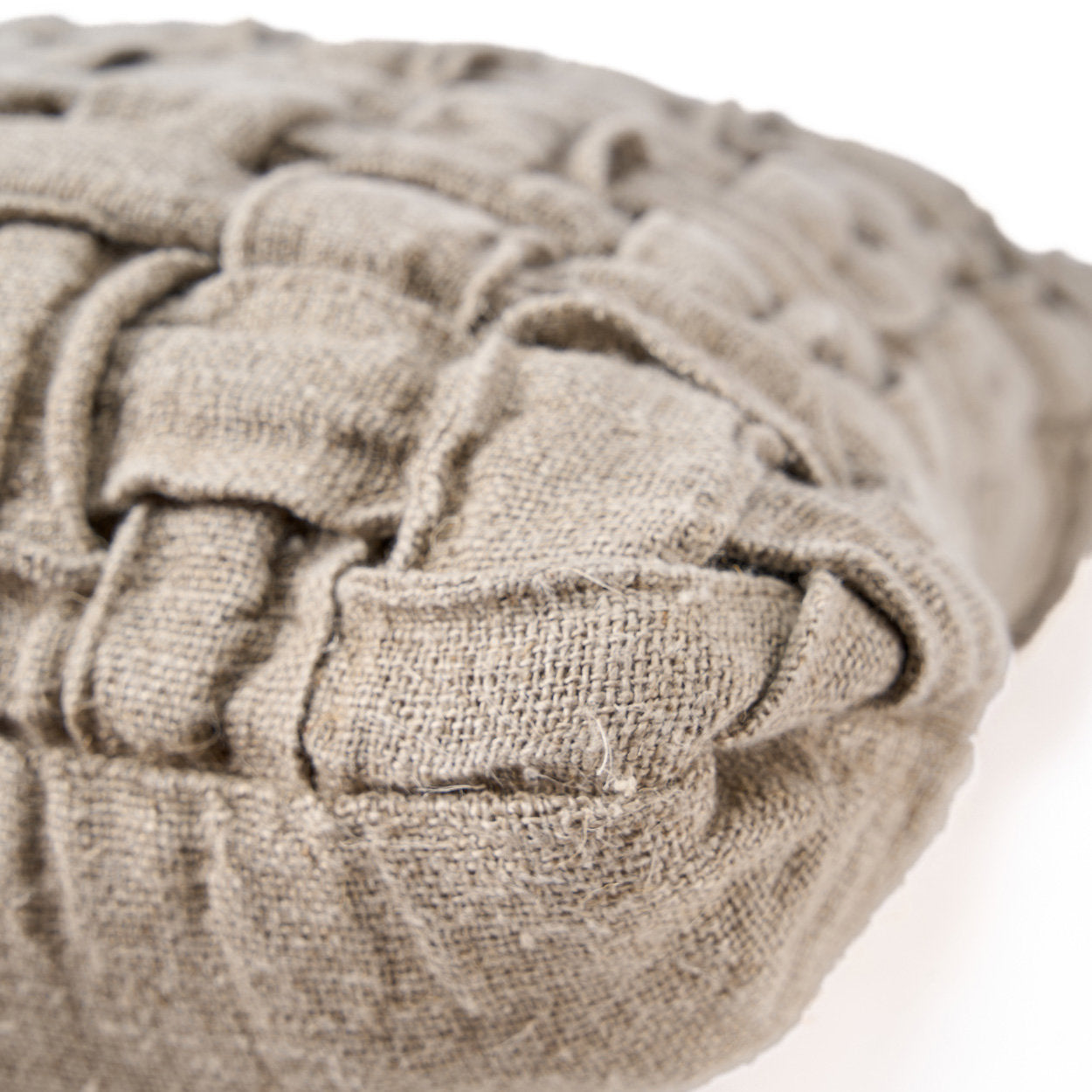 De Linen Crosier Kussensloop - Naturel