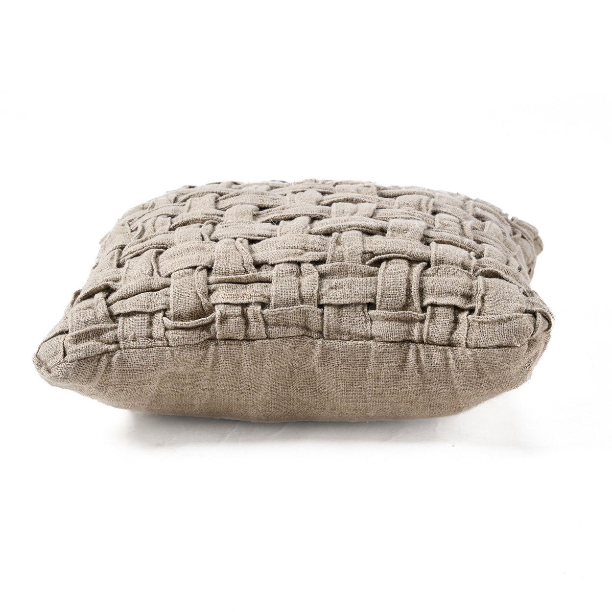 De Linen Crosier Kussensloop - Naturel