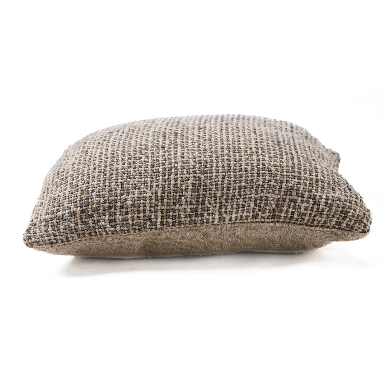De Linen Grain Kussensloop - Naturel Zwart