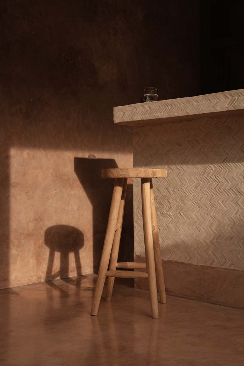 La chaise de bar Kedut - Naturel