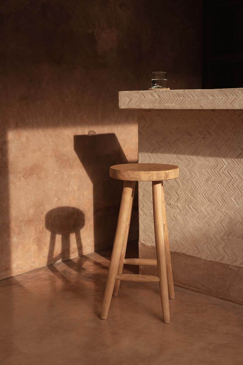 La chaise de bar Kedut - Naturel