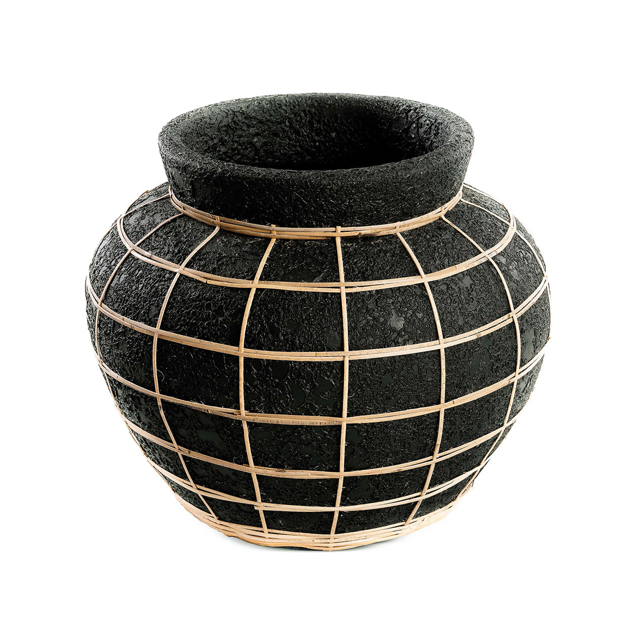 Le Vase Belly - Noir Naturel - L