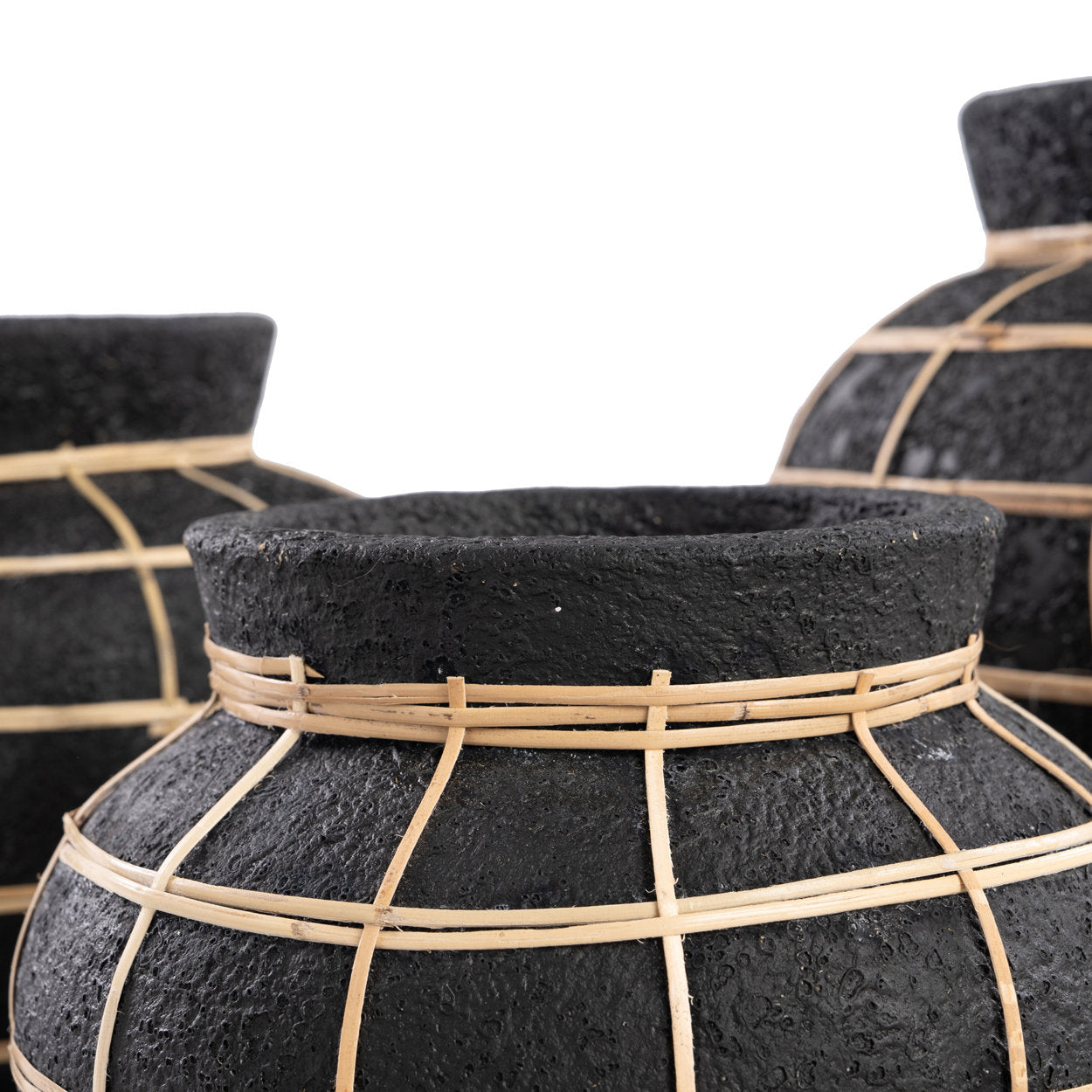 Le Vase Belly - Noir Naturel - S