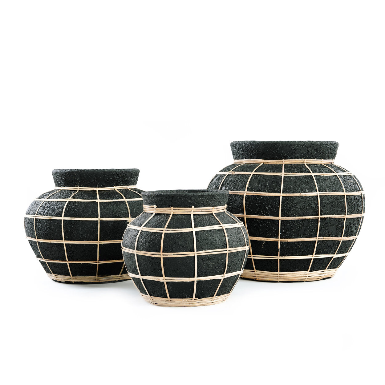 Le Vase Belly - Noir Naturel - S