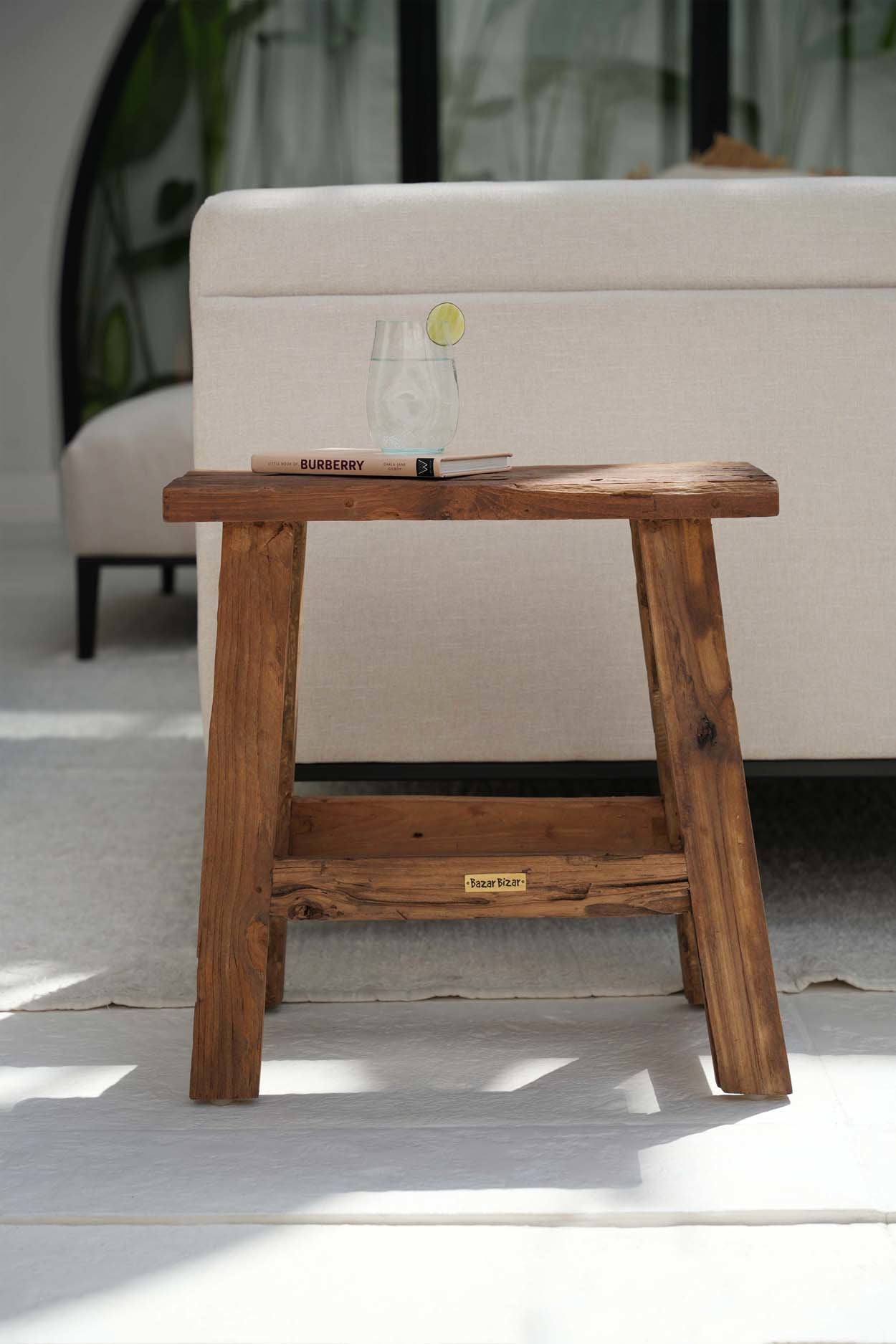 The Fab Rustic Stool - Natural