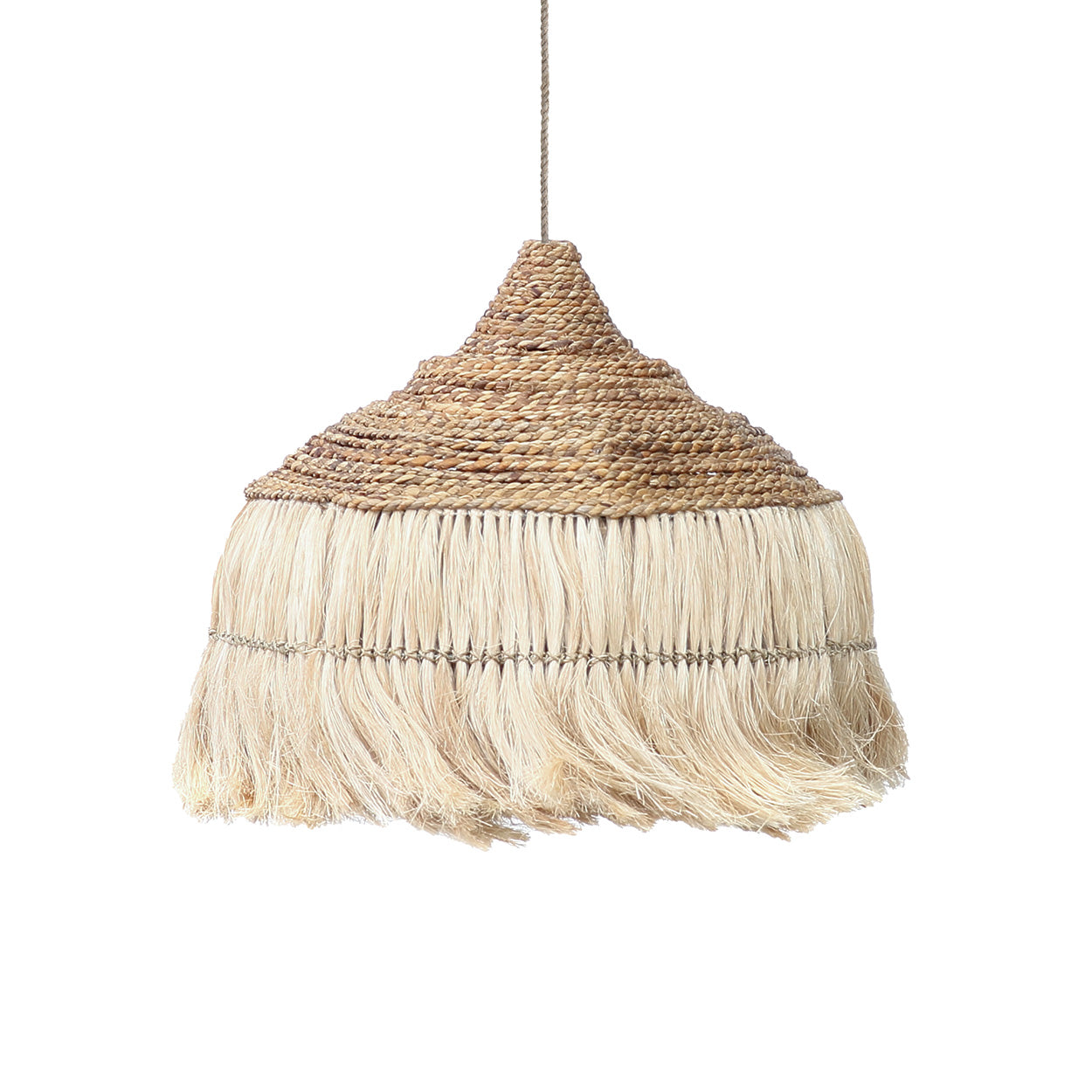 The Abaca Hoola Hanging Lamp - Natural - L