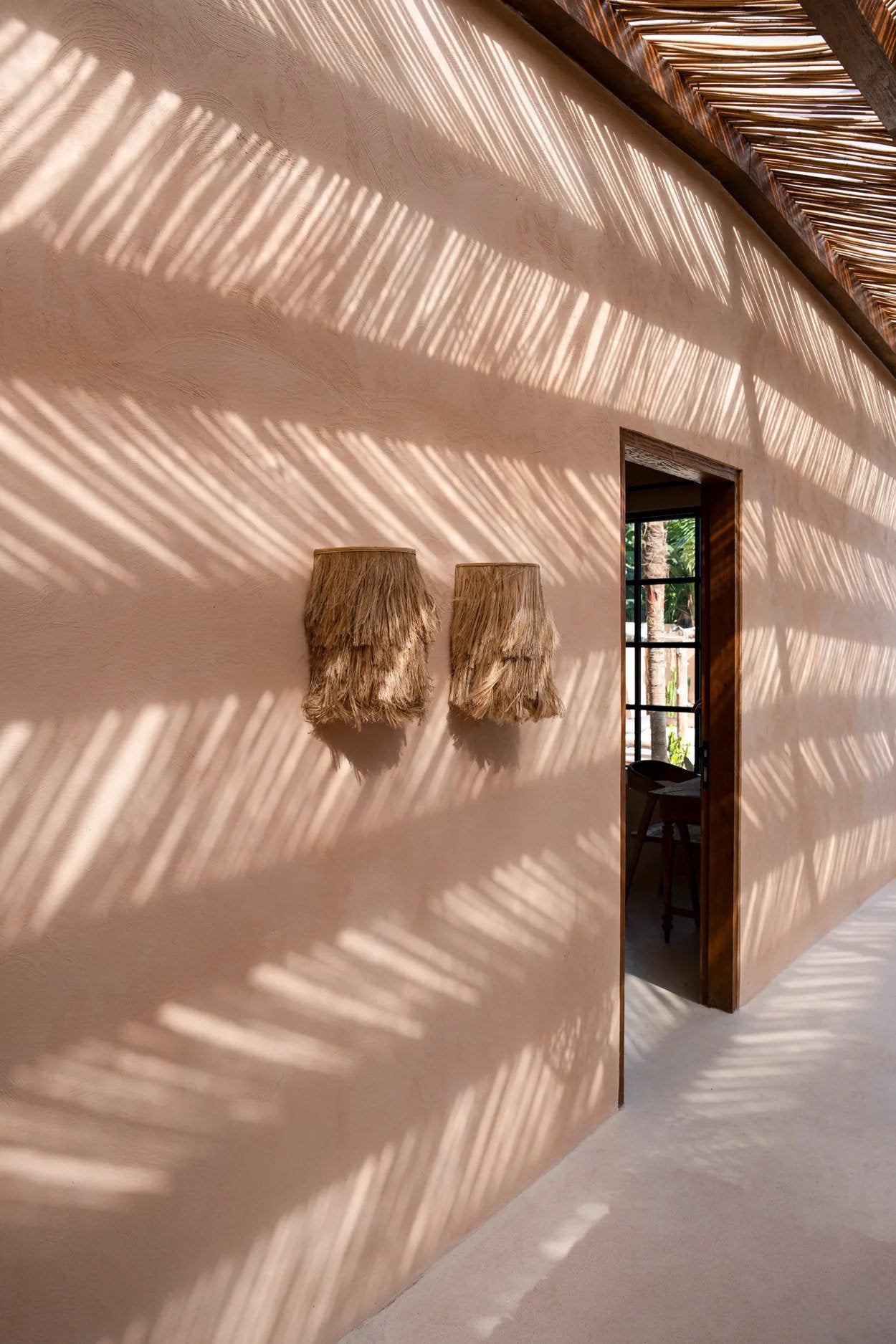 De Abaca Aplique Muurlamp - Naturel