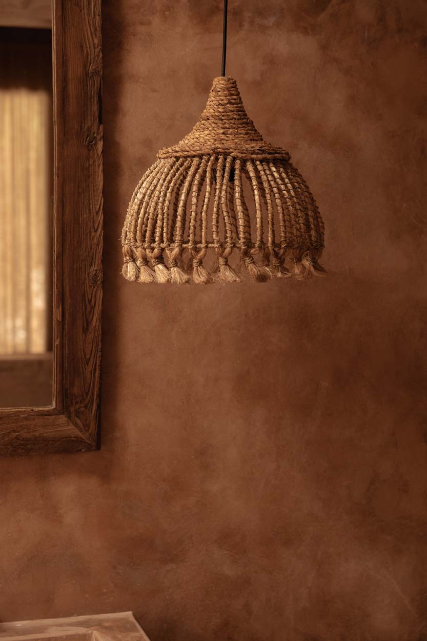 De Abaca Tassel Hanglamp - Naturel - S