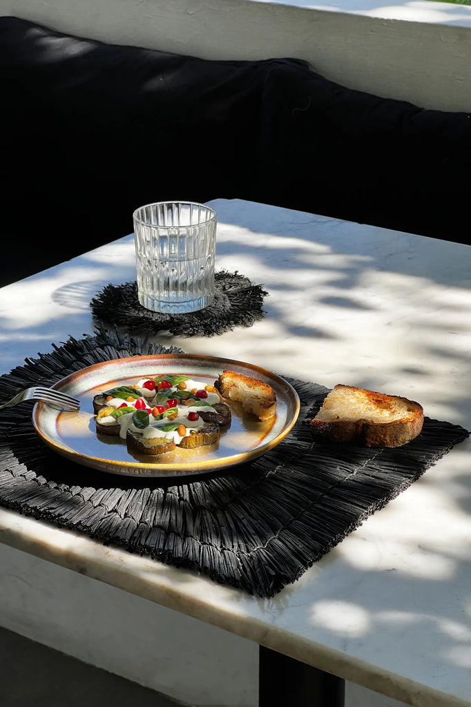 De Alang Alang Placemat - Rechthoekig - Zwart Bazar Bizar
