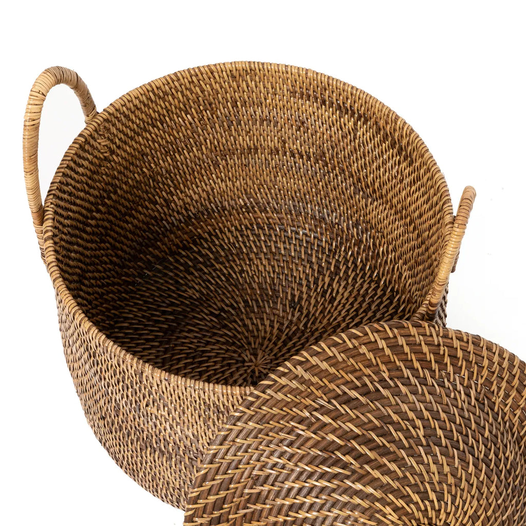 Le panier à poignées coloniales - Brun naturel