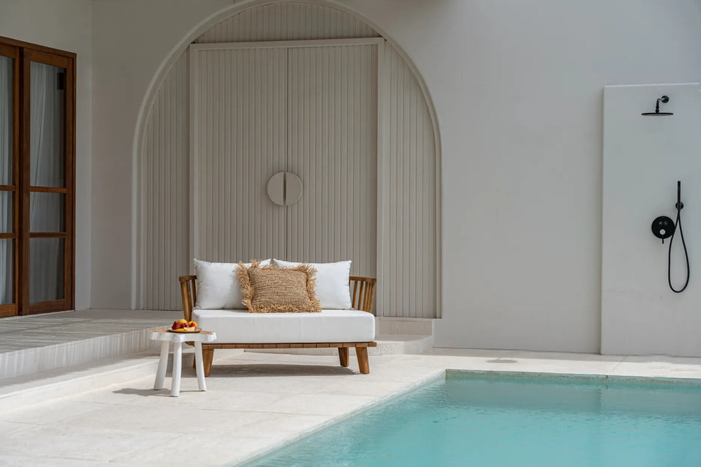 De Raffia Kussenhoes - Vierkant - Naturel - 60x60
