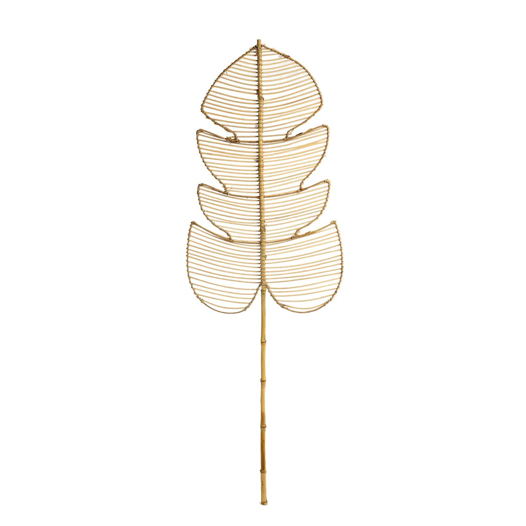 De Rotan Monstera - Naturel - Set van 4 Bazar Bizar