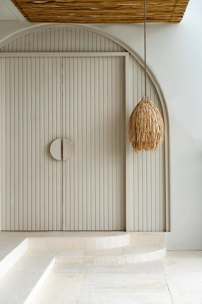 The Shaggy Hanging Lamp - Natural - M