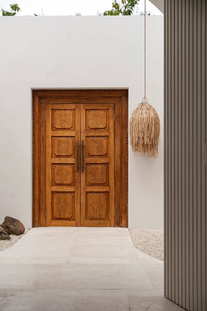 The Shaggy Hanging Lamp - Natural - M