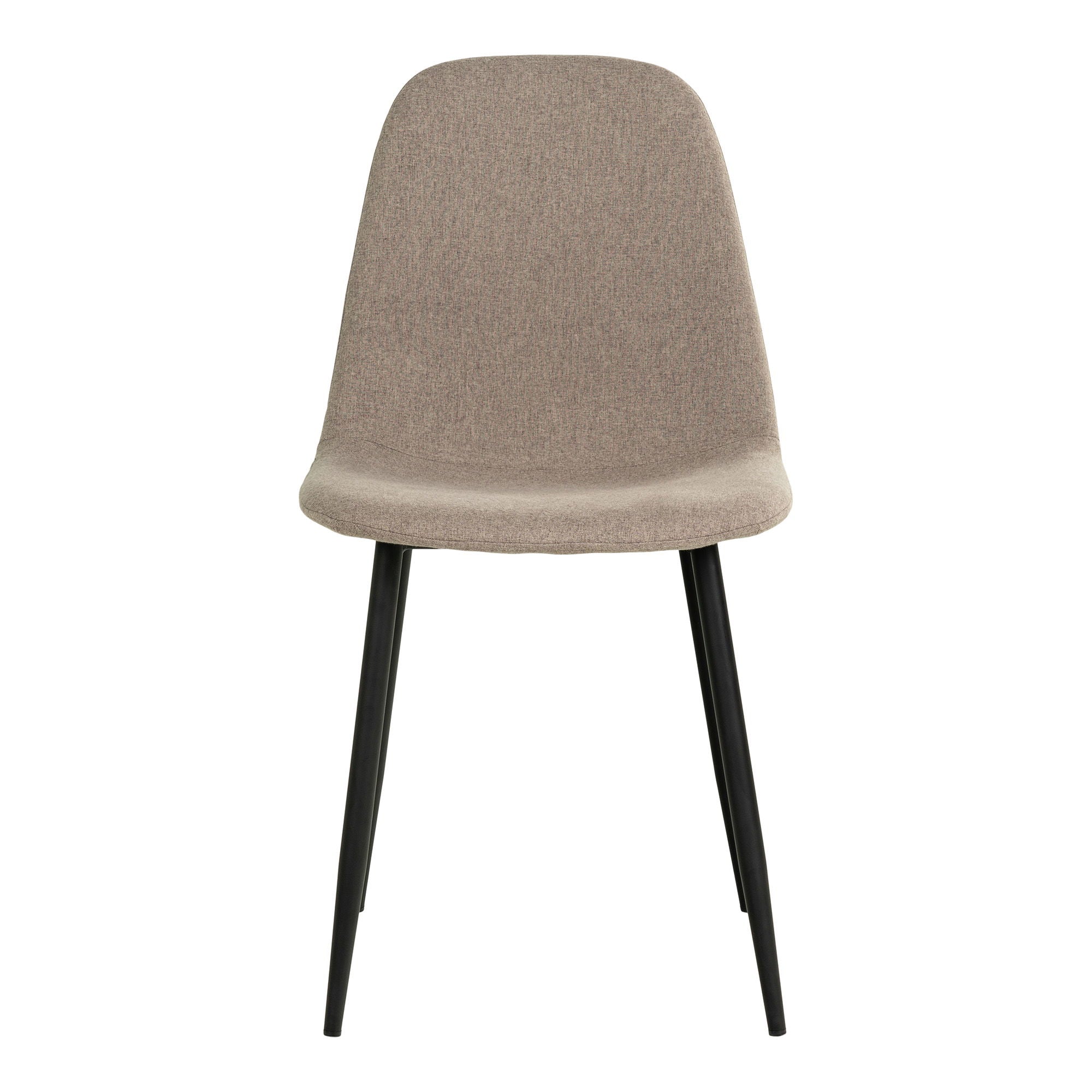 Stockholm Dining Chair - Dining Chair, stone with black legs, HN1231 (set of 2)