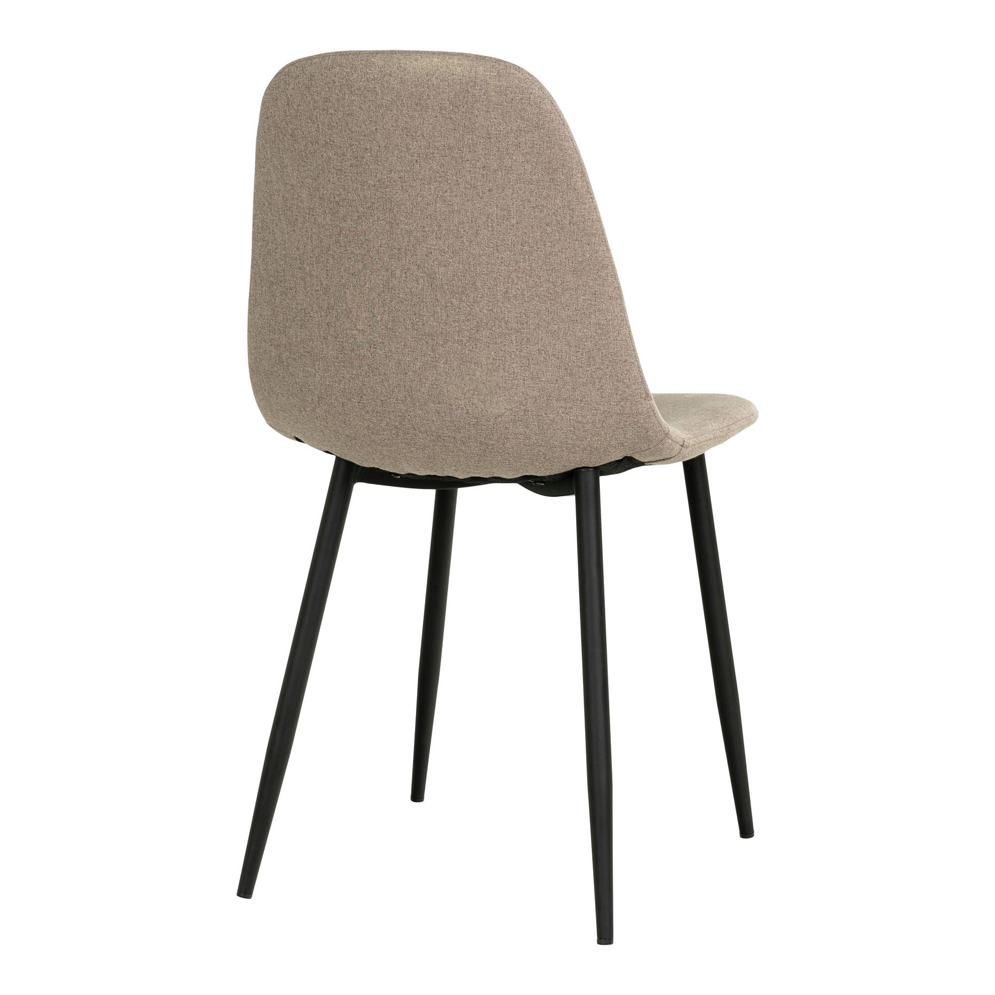Stockholm Dining Chair - Dining Chair, stone with black legs, HN1231 (set of 2)